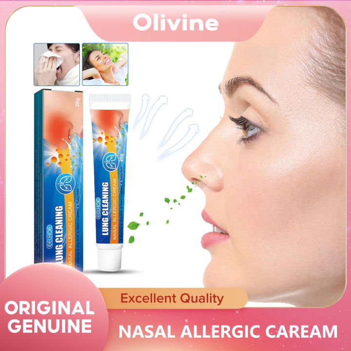 EELHOE Lung Cleaning Nasal Allergic Cream Nose Cream Treatment Rhinitis ...