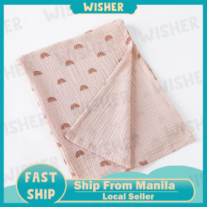 Baby swaddle blanket superabsorbent shower blanket Cotton gauze bath towel for babies Summer thin (80*65cm)