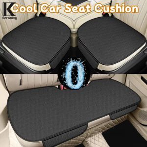 Keranixy 3PCS Universal Car Seat Cushion Breathable Non-slip Cool Car Seat Cushion Interior Accessories