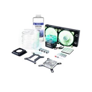 BEST GRADE240 CPU Water cooling Set ชุดน้ำCPU ระบบเปิด หม้อน้ำ2ตอน ท่ออ่อน ครบชุด พร้อมประกอบ