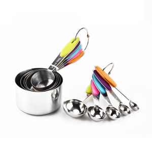 I know Stainless Steel Baking Measuring Spoons 10 Pcs Set Baking Kit Set / Cooking Tool Set Measuring Utensils For Bakware