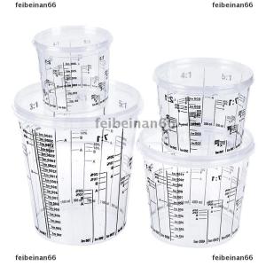 feibeinan66 พลาสติกสีผสมถ้วย PP Hard Plastic TUNE Paint CUP พร้อมฝาครอบ