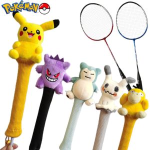 GOODOO โปเกมอน ฝาครอบด้ามจับไม้แบดมินตัน ตกแต่ง ปิกาจู ฝาครอบป้องกันมือจับ คาวาอี้ การ์ตูน ฝาครอบจับแบดมินตัน ของใช้แบดมินตัน