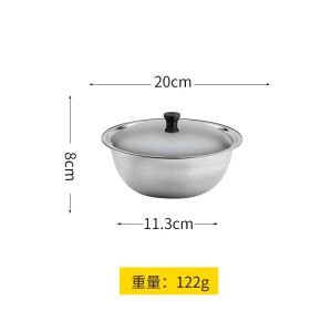 Mangkok Baskom Wadah Kobokan Stainless dengan Tutup Waskom Enamel Bunga Tahan Karat Baskom Tutup