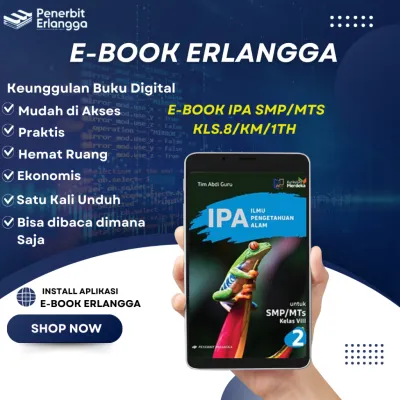 [Erlangga Official] E-Book/Buku Non Fisik: Ipa Kelas 8 SMP Kurikulum