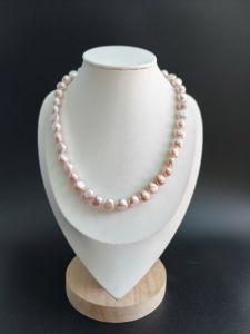 [ Woosilver ] Vòng Cổ Trai Ngọt Ánh Hồng Xà Cừ Tự Nhiên - Secondhand - NTN140