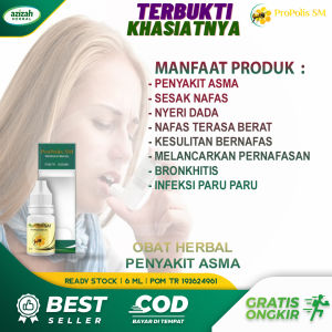 Obat Asma Anak Dan Dewasa Sesak Nafas Nyeri Dada Terasa Sesek Kesulitan Bernafas Melancarkan Pernafasan Propolis SM Brazil Alami