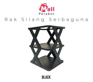 Mall Perabot | Rak Plastik Sepatu 4 / 5 Susun Tempat Sandal | Serbaguna Rak Silang Murah