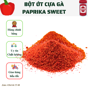 Bột ớt cựa gà ớt bột paprika sweet hộp 20g - hàng nhập khẩu Đức