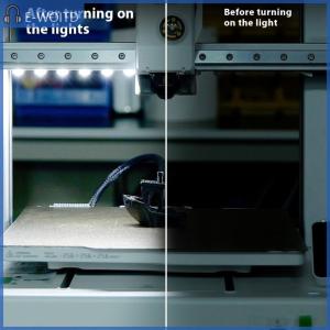 【E-WOITD】 แถบไฟ LED อัพเกรดสำหรับ bambu Lab A1 A1mini Ra95เติมแสงสีขาว24V สว่างมากสำหรับ bambu 3D อุปกรณ์เสริมเครื่องพิมพ์