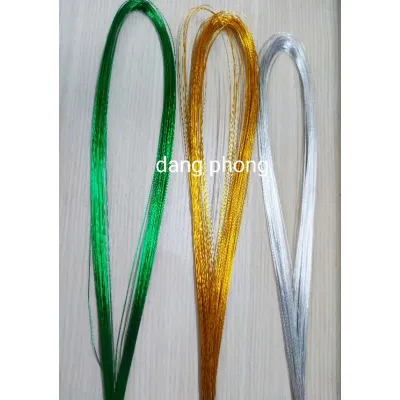 Bó 40 sợi kẽm xi mềm kẽm 24 làm hoa kim tiền (kẽm bọc màu) làm hoa giả handmade…