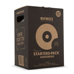 Biobizz Starter Pack (Bio-Bloom 1L Bio-Grow 1L Top-Max 500ml Bio-Heaven 250ml Root Juice 250ml Organic Fertilizer Pack Seedling Growth Bloom & Harvest Stage)