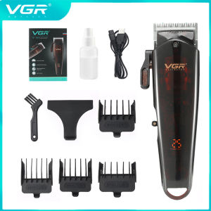 VGR Hair Clipper Professional Electric Electric Hair Trimmer Clippers USB Rechargeable Hair Clipper Men Haircut Barber