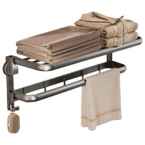 ชั้นวางผ้าขนหนูถ้วยดูดในทางปฏิบัติโดยไม่ต้องเจาะต้องมีกาวแข็งแรงติดผนังห้องครัวห้องน้ำดีไซน์ประหยัดพื้นที่