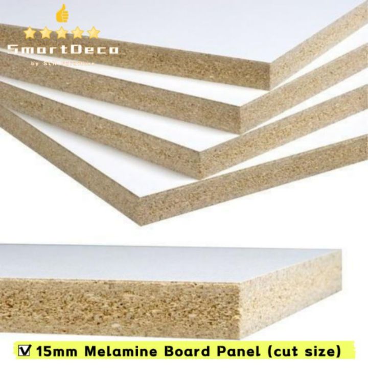 [CUT SIZE] Melamine Board Panel 2 Side White Colour Papan Melamine