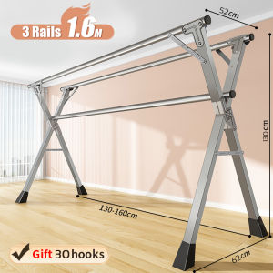 【160/200/240CM】YiMei® clothes line drying racks hangers rack laundry drying rack for clothes hanging rack laundry rack sampayan stainless adjustable sampayan outdoor foldable sampayan stainless steel clothes drying rack