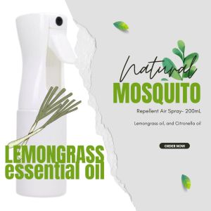 Bhutan Lemongrass Air Freshener Spray 200mL Blend with Organic Lemongrass Oil Alcohol Based