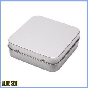 bluesea ZHUYUN Mini Kim Loại Thiếc Container Vuông Bản Lề Lật Hộp Thiếc Lưu Trữ Đồ Trang Sức Trường Hợp Đồng Tiền