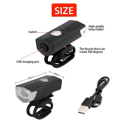 🇸🇬 Fast Delivery Aluminum shell Bike light USB 800MAH Rechargeable LED Light High quality Flashlight Cycling Headlight Front Light Waterproof light Torch Light Bicycle Light 自行车车灯 gifts Christmas present