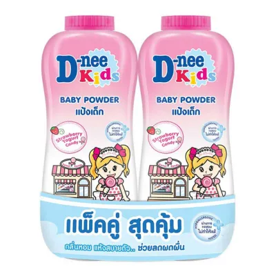 ดีนี่ D-nee [แพ็คคู่] แป้ง เด็ก 300 - 350 กรัม x 2 กระป๋อง (ดีนี่ แป้ง)