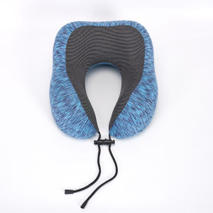 TOP TREND PH 2025 Travel Neck Pillow with Hoodie U-Shaped Memory Cotton Foam Soft Comfortable Airplane Travel Kit