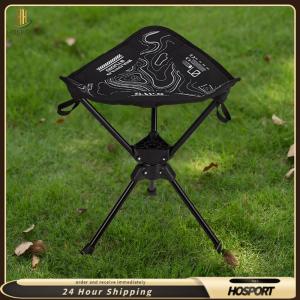 【HOSPORT】ขาตั้งขาตั้งกล้องแบบพับได้ 360 การหมุนตั้งแคมป์เก้าอี้ขาตั้งกล้องพับได้สำหรับการเดินป่ากลางแจ้ง