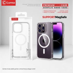 Acrylic Hard Case Clear Magsafe Support Wireless Untuk IPHONE 12 MINI ( Brand: COPPERINDO )