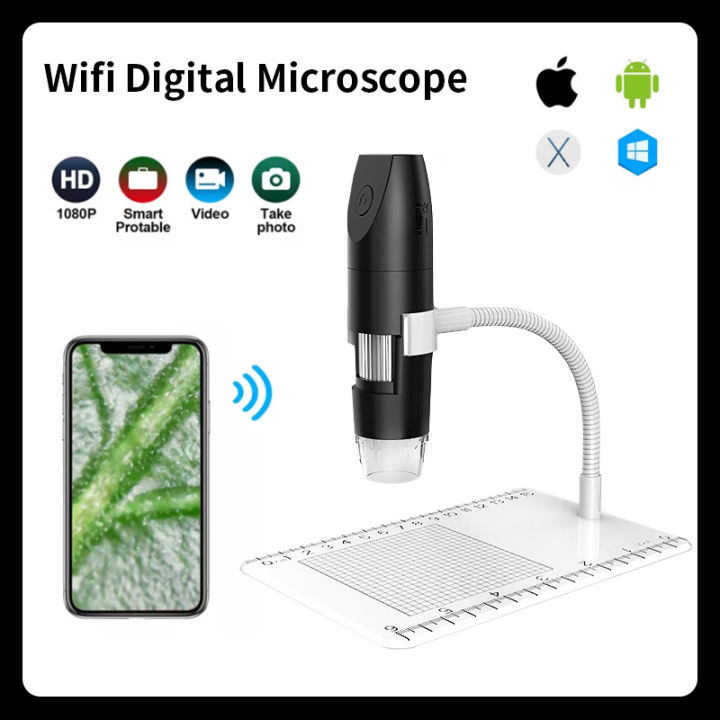 Wireless Wifi Digital Microscope with Android/ iOS Smartphone or Tablet ...