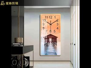 Modern minimalist decorative painting crystal porcelain clock