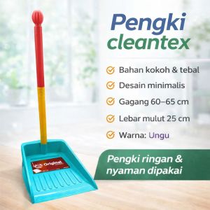 Pengki Plastik Cleantex Serokan Sampah Kokoh - Cikrak Dustpan Murah
