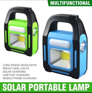 ✅100% Original Jcam 3IN1 Solar Power Bank COB LED Flashlight Waterproof Work Light for Outdoor Hiking Emergency