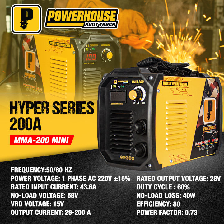 Powerhouse Inverter Welding Machine Hyper Series MMA200 MINI PHWM