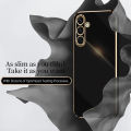 Samsung A56 5G 2025 Case For Samsung Galaxy A36 A16 A26 A56 5G SamsungA36 A 36 TPU Phone Casing Back Cover Shockproof Bumper Luxury Plating Straight Edge Soft Flexible All Include. 