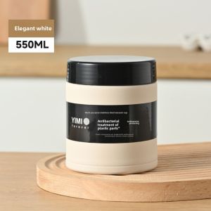 GLOBECART Large-mouth Insulated Lunch Box Stainless Steel Porridge and Birds Nest Stewing Pot Tremella Soup Jar  Leak-Proof Vacuum Flask