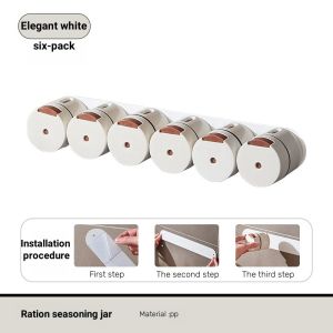 Quantitative seasoning tank wall-mounted magnetic plate wall-mounted plastic seasoning box