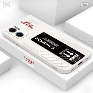 (Lokal Ready) Casing hp Realme C53 C51 C55 C33 C30 C31 C30S C35 Realme10 9i 8i 7i 5i 6i C2 C21Y C11 2021 C20 C25Y C17 C3 C12 C15 Tepi Persegi Label Kepribadian Kreatif Casing Ponsel Karet Lembut Silikon Soft Case
