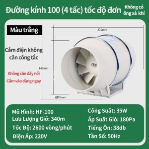 Quạt thông gió hút mùi - Hút mùi bếp khử khói giảm ẩm thông thoáng không khí