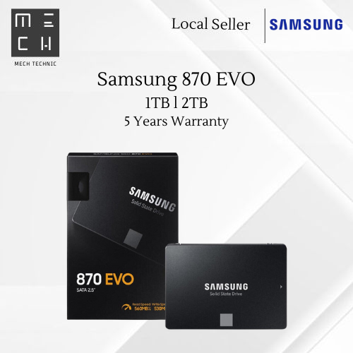 Samsung 870 EVO SATA III SSD 1TB / 2TB - 5 Years Warranty | Lazada ...