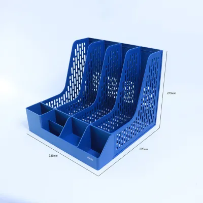 Bantex File Organizer / Magazine Holder / Rak Simpan Buku dan Pena / Bahan PP | 4 Section BJ7648