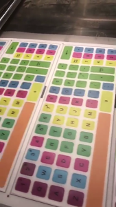 2ชิ้นคีย์บอร์ดสำรองสติ๊กเกอร์เลย์เอาท์ติดคีย์บอร์ดโปรตุเกสปลอกสำหรับโน้ตบุ๊กคอมพิวเตอร์เดสก์ท็อปพื้นหลังสีดำสีขาว