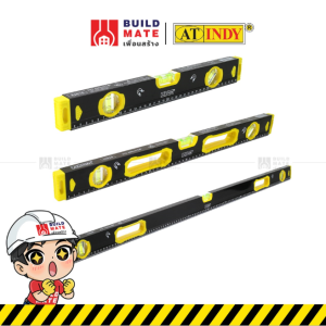 ระดับน้ำ แบบกล่องมีสเกล และ แม่เหล็ก รุ่น Economic AT INDY มี 3 ขนาด ( 16 24 48 นิ้ว ) * มียางกันกระแทก ลูกน้ำชัด *