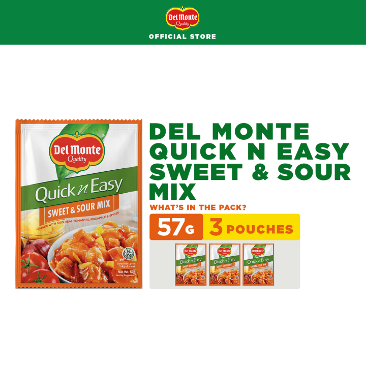 DEL MONTE QNE Quick n Easy AllinOne Recipe Mix Sweet & Sour Mix 57g