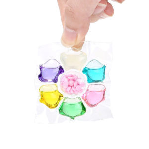 400PCS 5in1 Freesia Laundry Detergent Beads Floral Scent Stain Removal Fabric Care Easy to Use