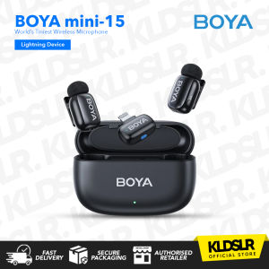 (NEW ARRIVAL) BOYA mini Wireless Microphone Lapel Microphone Super Mini Mic for Vlogging Live iDevice