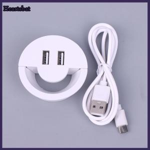 [Heartsbat] 50Mm Dây Lỗ Bìa Vòng Nhà Văn Phòng Bảng Ổ Cắm Cổng Dòng Hộp Máy Tính Bàn Dây Grommet Với 2 Cổng USB Cáp Tổ Chức