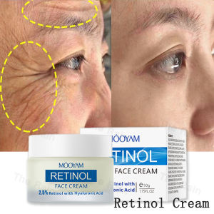 Retinol Cream Anti Aging Kerut Lingkaran Hitam Di Bawah Kantung Mata Memutihkan Mengangkat Dan Melembabkan Perawatan Wajah 50g