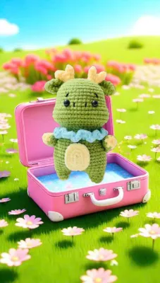 Móc khóa Handmade bằng Len [ 12 Con Giáp ] ~~ THÌN - RỒNG