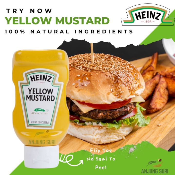 Heinz Yellow Mustard Made with 100 natural ingredients Lazada