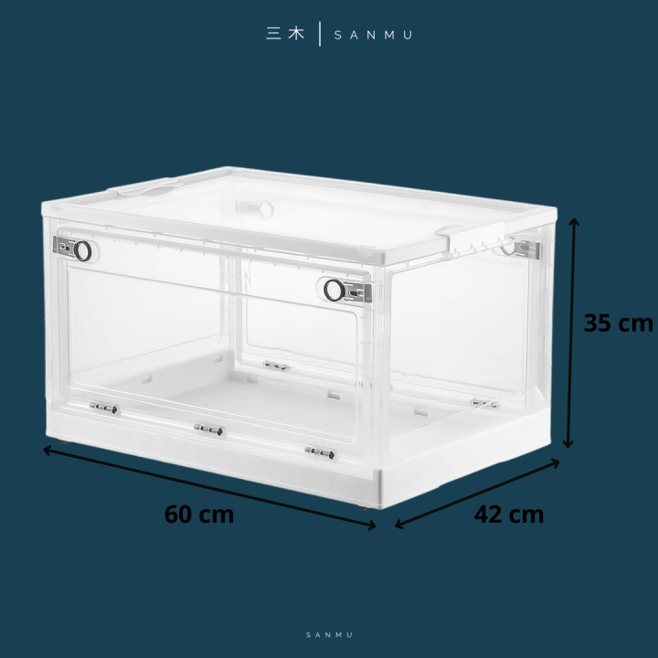 [CLEARANCE] SANMU Collapsible with Removable Storage Bins with Lids