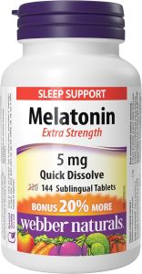 Viên ngậm giúp Ngủ Ngon Giấc Melatonin 5mg của Webber Natural